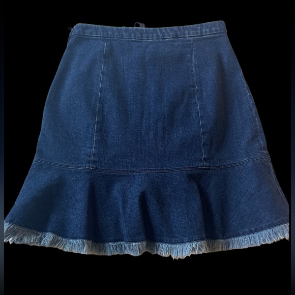 NWT- TANYA TAYLOR DENIM SKIRT - Picture 2 of 8